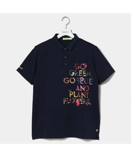 【VIVA　HEART/GOLF】plantica　ゼロアクアメッセージ半袖ポロシャツ