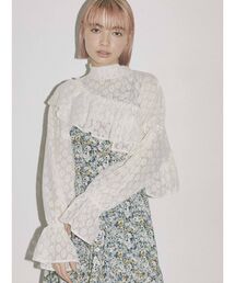 merry jenny | short asymmetry lace tops(その他トップス)
