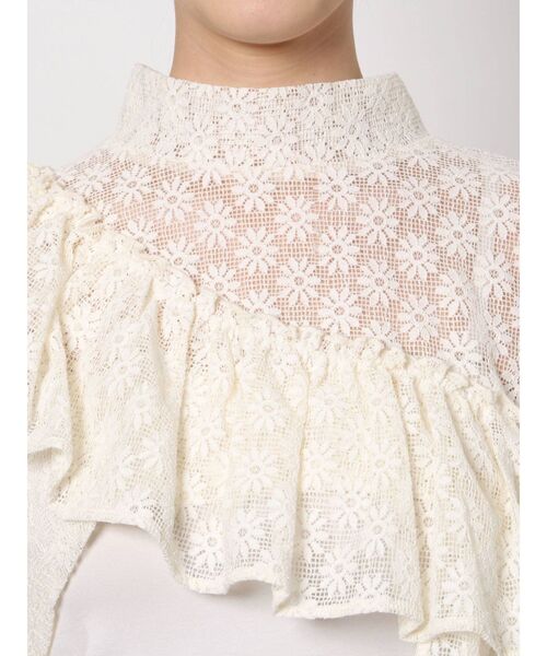 merry jenny（メリージェニー）の「short asymmetry lace tops（その他トップス・レディース・アイボリー/ブラック・FREE）」の21枚目の写真