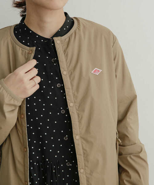 DANTON（ダントン）の「DANTON　INSULATIONJACKET（ダウンジャケット/コート・レディース・ブラック/ベージュ/アイボリー・MEDIUM）」の3枚目の写真