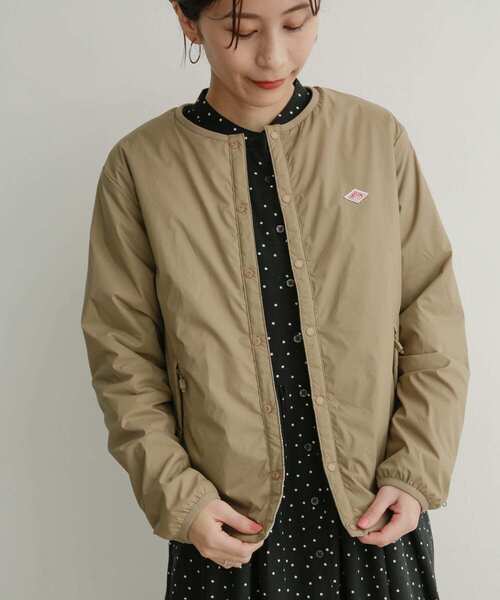 DANTON（ダントン）の「DANTON　INSULATIONJACKET（ダウンジャケット/コート・レディース・ブラック/ベージュ/アイボリー・MEDIUM）」の13枚目の写真