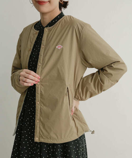 DANTON（ダントン）の「DANTON　INSULATIONJACKET（ダウンジャケット/コート・レディース・ブラック/ベージュ/アイボリー・MEDIUM）」の5枚目の写真