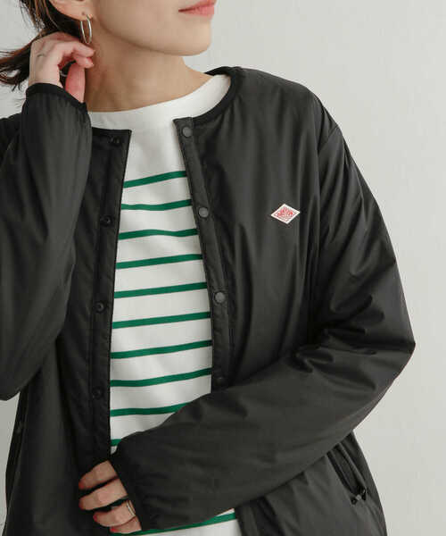 DANTON（ダントン）の「DANTON　INSULATIONJACKET（ダウンジャケット/コート・レディース・ブラック/ベージュ/アイボリー・MEDIUM）」の8枚目の写真