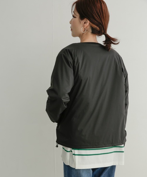 DANTON（ダントン）の「DANTON　INSULATIONJACKET（ダウンジャケット/コート・レディース・ブラック/ベージュ/アイボリー・MEDIUM）」の6枚目の写真