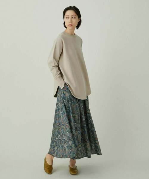 ADIEU TRISTESSE リバティプリントパッチワーク　ギャザースカート ADIEU TRISTESSE（アデュートリステス）の「リバティプリント