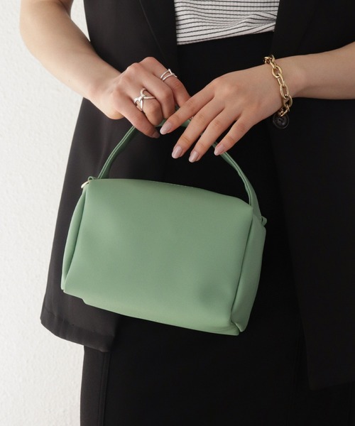 Shelly island（シェリーアイランド）の「コンパクトスクエアバッグ（ハンドバッグ・レディース・ブラック/ピンク/グリーン・FREE）」の22枚目の写真