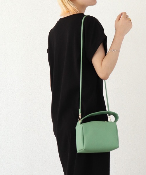 Shelly island（シェリーアイランド）の「コンパクトスクエアバッグ（ハンドバッグ・レディース・ブラック/ピンク/グリーン・FREE）」の12枚目の写真