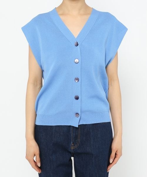 yuw（ユウ）の「アウトリンキングベスト　270313（ベスト・レディース・ブラック/グレー/ブルー/ピンク・FREE）」の13枚目の写真