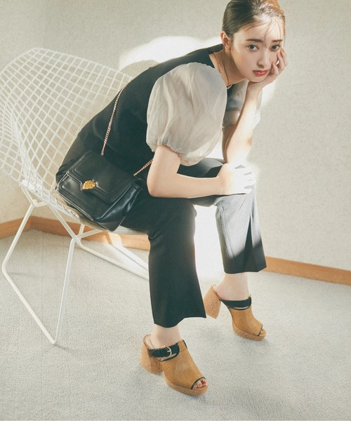 JILL by JILL STUART(ジルバイジルスチュアート)の「◇ベルテッドプラットフォーム(サンダル・レディース・ブラック/ベージュ系その他/ホワイト・SMALL/LARGE/MEDIUM)」の2枚目の写真