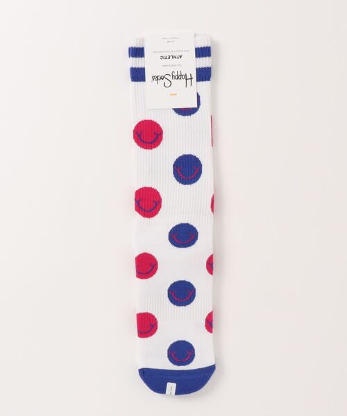 Happy Socks(ハッピーソックス)の「【66】【HAPPY SOCKS】ATHLETIC CIRCLE(ソックス/靴下・メンズ・エメラルド/ブラック/ホワイト/ライトグリーン/レッド/ブラック系その他/ブルー/グリーン系その他/ホワイト系その他・MEDIUM)」の3枚目の写真