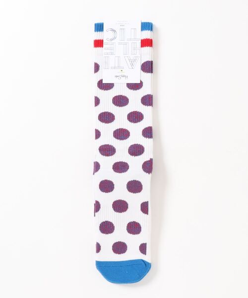 Happy Socks(ハッピーソックス)の「【66】【HAPPY SOCKS】ATHLETIC CIRCLE(ソックス/靴下・メンズ・エメラルド/ブラック/ホワイト/ライトグリーン/レッド/ブラック系その他/ブルー/グリーン系その他/ホワイト系その他・MEDIUM)」の2枚目の写真