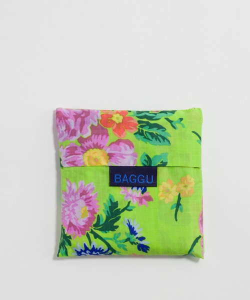 BAGGU(バグー)の「STANDARD BAGGU 430.ライムローズ(エコバッグ/サブバッグ・レディース・ライム・FREE)」の4枚目の写真
