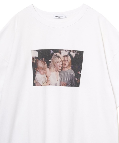 AMERICAN RAG CIE（アメリカンラグシー）の「LIFE Courtney Love Tee（Tシャツ/カットソー・メンズ・オフホワイト/グレー・SMALL/MEDIUM/LARGE）」の4枚目の写真