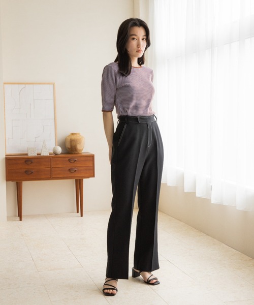 LOWRYS FARM（ローリーズファーム）の「ハイウエストDRYカラーフレア