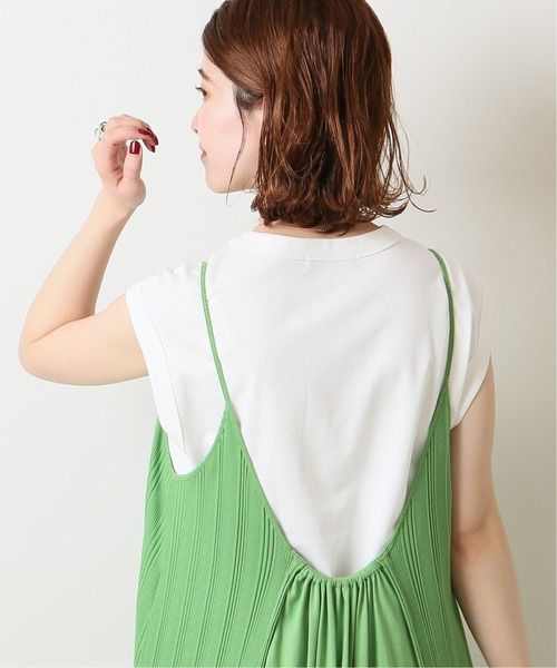 Spick & Span（スピックアンドスパン）の「【WRAPINKNOT】オーバーサイズタンクトップ（タンクトップ・レディース・カーキ/ブラック/ホワイト・FREE）」の7枚目の写真