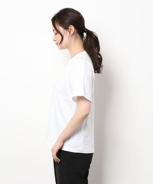 Rouge vif（ルージュヴィフ）の「ﾌﾛﾝﾄﾐﾆﾛｺﾞT（Tシャツ/カットソー・レディース・ホワイト・フリー）」の2枚目の写真
