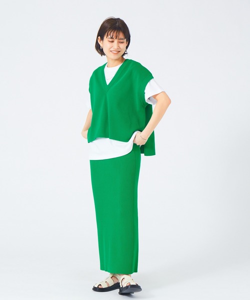 Rouge vif（ルージュヴィフ）の「ﾌﾛﾝﾄﾐﾆﾛｺﾞT（Tシャツ/カットソー・レディース・ホワイト・フリー）」の5枚目の写真