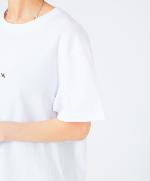 Rouge vif（ルージュヴィフ）の「ﾌﾛﾝﾄﾐﾆﾛｺﾞT（Tシャツ/カットソー・レディース・ホワイト・フリー）」の11枚目の写真
