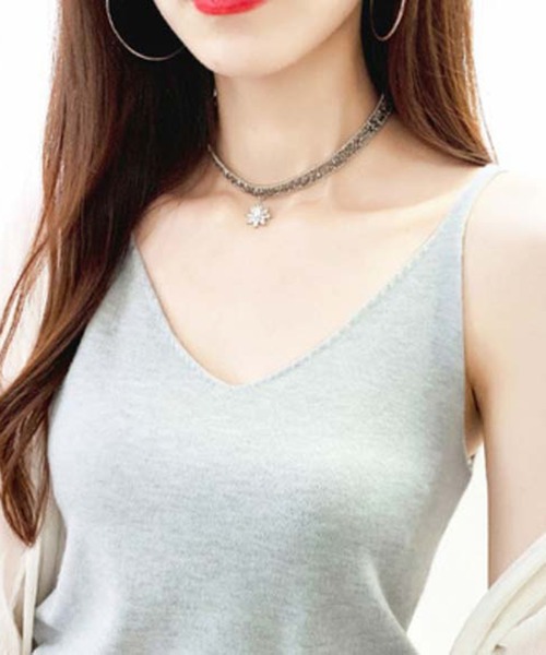 STYLEBLOCK（スタイルブロック）の「シンプルキャミソール（キャミソール・レディース・ブラック/グレー/ゴールド/イエロー/グリーン/ブラウン系その他/ベージュ系その他/ピンク/ホワイト/ブルー・FREE）」の4枚目の写真