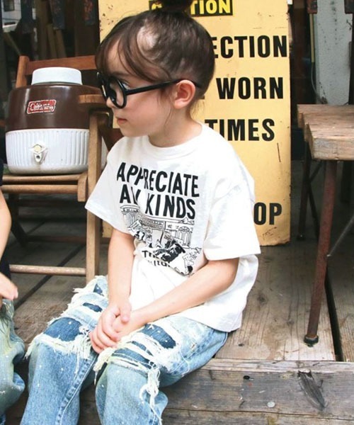 【新品】デニムダンガリー　Tシャツ　100cm