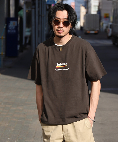ZIP FIVE(ジップファイブ)の「【ZIP FIVE】シンプルロゴバリエーション 半袖Tシャツ【ユニセックス】(Tシャツ/カットソー・レディース・ブルー系2/ホワイト系/ホワイト系3/オートミール/ブラック系/ブルー系1/ブラウン系2/ブラウン/チャコール/ブルー系/カーキ系1/カーキ/ホワイト系2/ブラック系4/ホワイト×ブラック/ホワイト×グリーン/グレー系/グレー系2/ホワイト系1/グレー系1/ブラック/ホワイト×ブルー/カーキ系/ブラウン系1/ブラウン系/ホワイト系4/ブラック系1/ブルー・LARGE/MEDIUM/X-LARGE)」の17枚目の写真