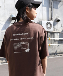 ZIP FIVE | シンプルロゴバリエーション 半袖Tシャツ　胸ワンポイント　バックプリント【ユニセックス】(Tシャツ/カットソー)