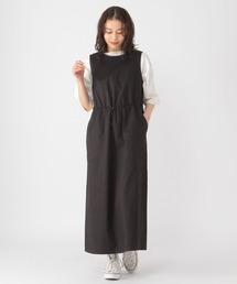【撥水加工】レジャードロストノースリーブワンピース