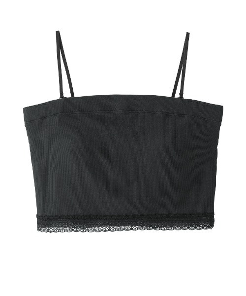 PEACH JOHN（ピーチジョン）の「吸水速乾素材のカップ付きキャミ。パッド付きでワキ汗対策も　クーリッシュリブ２ＷＡＹパデットショートキャミ（キャミソール・レディース・ブラック/ベージュ・LARGE/SMALL/MEDIUM）」の8枚目の写真