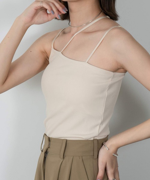 Amiur（エミレ）の「cord arrange bra top（チューブトップ・レディース・アイボリー/テラコッタ/ブラック・FREE）」の4枚目の写真