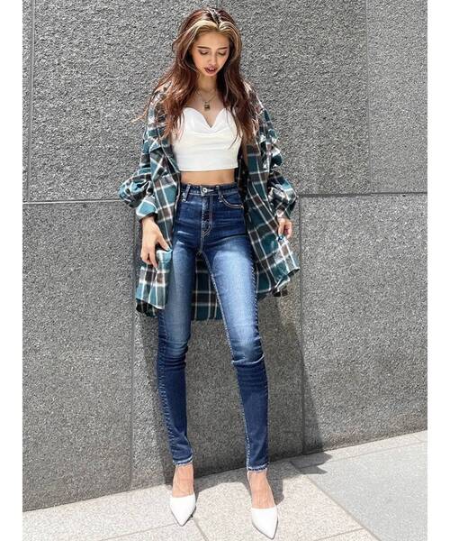 GYDA(ジェイダ)の「リブベアビスチェ(キャミソール・レディース・ブラック/オフホワイト・FREE)」の19枚目の写真