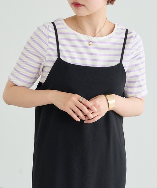 natural couture(ナチュラルクチュール)の「WEB限定/ねじりオープンバックテレコT(Tシャツ/カットソー・レディース・その他2/ネイビー/その他1/オフホワイト・FREE)」の19枚目の写真
