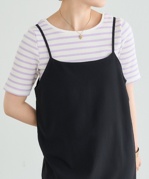 natural couture(ナチュラルクチュール)の「WEB限定/ねじりオープンバックテレコT(Tシャツ/カットソー・レディース・その他2/ネイビー/その他1/オフホワイト・FREE)」の20枚目の写真
