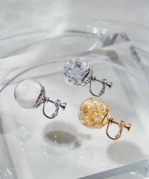 VANNIE U(ヴァニーユー)の「sphere earring(イヤリング・レディース・シルバー/ゴールド/クリア・FREE)」の15枚目の写真