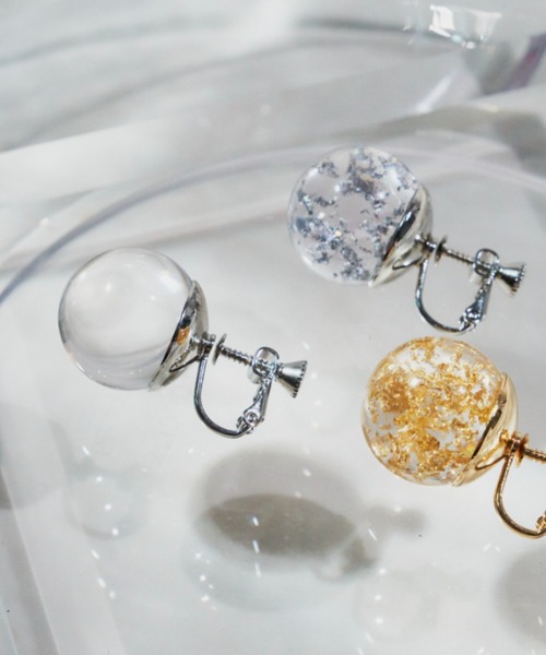 VANNIE U(ヴァニーユー)の「sphere earring(イヤリング・レディース・シルバー/ゴールド/クリア・FREE)」の21枚目の写真