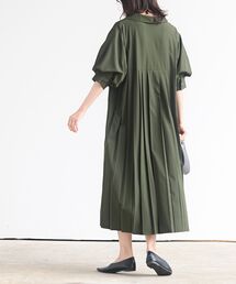 rps | BACKプリーツ開襟シャツワンピース(シャツワンピース)