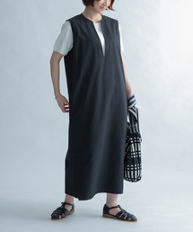 FORK&SPOON | FORK&SPOON　スリットネックノースリーブワンピース(ワンピース)