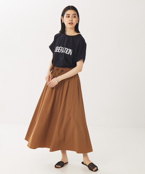 abahouse mavie（アバハウスマヴィ）の「ワイドロゴTシャツ2（Tシャツ/カットソー・レディース・チャコールグレー/ダークネイビー/ホワイト系その他/ホワイト系その他3/グリーン/ブラック・フリー）」の14枚目の写真