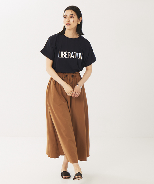 abahouse mavie（アバハウスマヴィ）の「ワイドロゴTシャツ2（Tシャツ/カットソー・レディース・チャコールグレー/ダークネイビー/ホワイト系その他/ホワイト系その他3/グリーン/ブラック・フリー）」の10枚目の写真