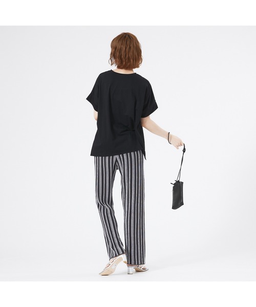 abahouse mavie（アバハウスマヴィ）の「ワイドロゴTシャツ2（Tシャツ/カットソー・レディース・チャコールグレー/ダークネイビー/ホワイト系その他/ホワイト系その他3/グリーン/ブラック・フリー）」の22枚目の写真