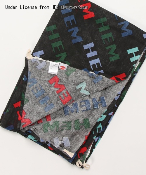 チャイハネ(チャイハネ)の「【チャイハネ】HEM×Amina カラフルループ付きマルチクロス(インテリア雑貨・レディース・ホワイト/ブラック/ベージュ・FREE)」の9枚目の写真