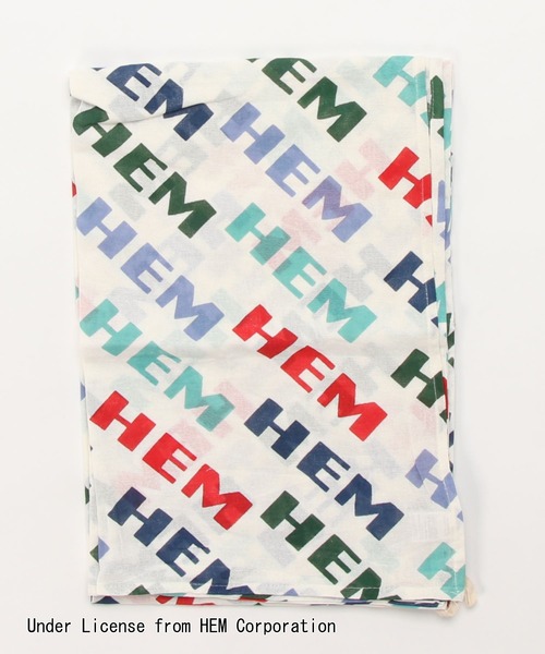 チャイハネ(チャイハネ)の「【チャイハネ】HEM×Amina カラフルループ付きマルチクロス(インテリア雑貨・レディース・ホワイト/ブラック/ベージュ・FREE)」の4枚目の写真