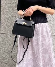 2wayフラップワンハンドルショルダーバッグ