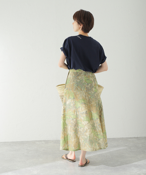 【新品タグ付】Spick and Span レーヨンリネンスラブ ロングスカート Spick & Span（スピックアンドスパン）の「≪一部店舗+WEB限定