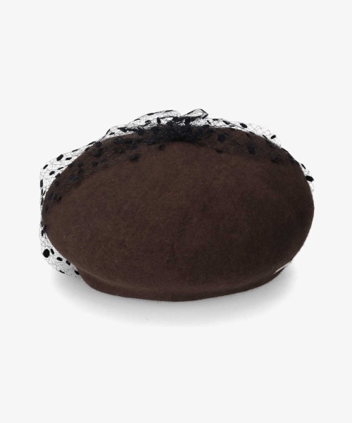 kaorinomori（カオリノモリ）の「kaorinomori ロマネコベレー（ハンチング/ベレー帽・レディース・イエロー/ホワイト/ブラウン/ダークグリーン・M/57.5cm）」の12枚目の写真