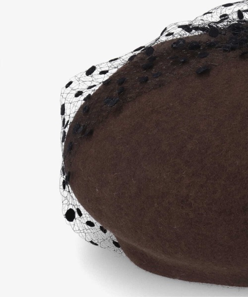 kaorinomori（カオリノモリ）の「kaorinomori ロマネコベレー（ハンチング/ベレー帽・レディース・イエロー/ホワイト/ブラウン/ダークグリーン・M/57.5cm）」の13枚目の写真