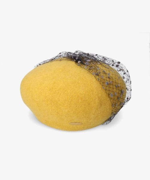 kaorinomori（カオリノモリ）の「kaorinomori ロマネコベレー（ハンチング/ベレー帽・レディース・イエロー/ホワイト/ブラウン/ダークグリーン・M/57.5cm）」の21枚目の写真