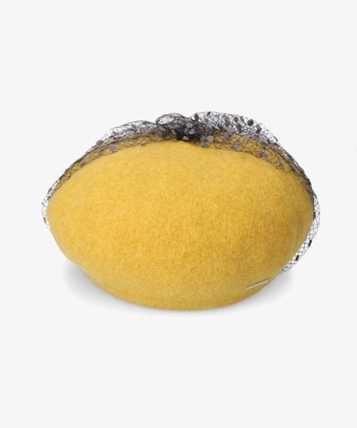 kaorinomori（カオリノモリ）の「kaorinomori ロマネコベレー（ハンチング/ベレー帽・レディース・イエロー/ホワイト/ブラウン/ダークグリーン・M/57.5cm）」の22枚目の写真