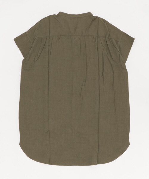 BELLUNA PLUS(ベルーナ)の「麻調スラブ素材袖切替デザインワンピース(ワンピース・レディース・ネイビー/カーキ/ターコイズブルー/オレンジ・MEDIUM/LARGE/X-LARGE)」の15枚目の写真