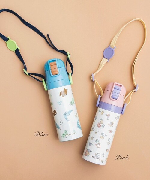 BRANSHES（ブランシェス）の「水筒【恐竜柄 / 花柄・容量470ml】（水筒