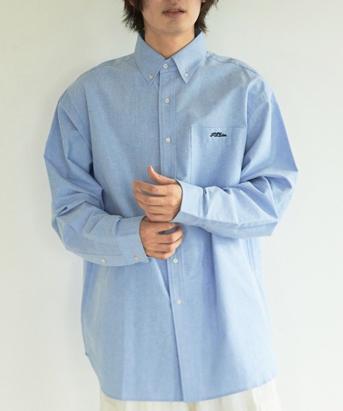 PBLIM（ページボーイリム）の「PAGEBOYLIM/シシュウオックスシャツ（シャツ/ブラウス・レディース・オフホワイト/ブルー・LARGE/MEDIUM）」の11枚目の写真